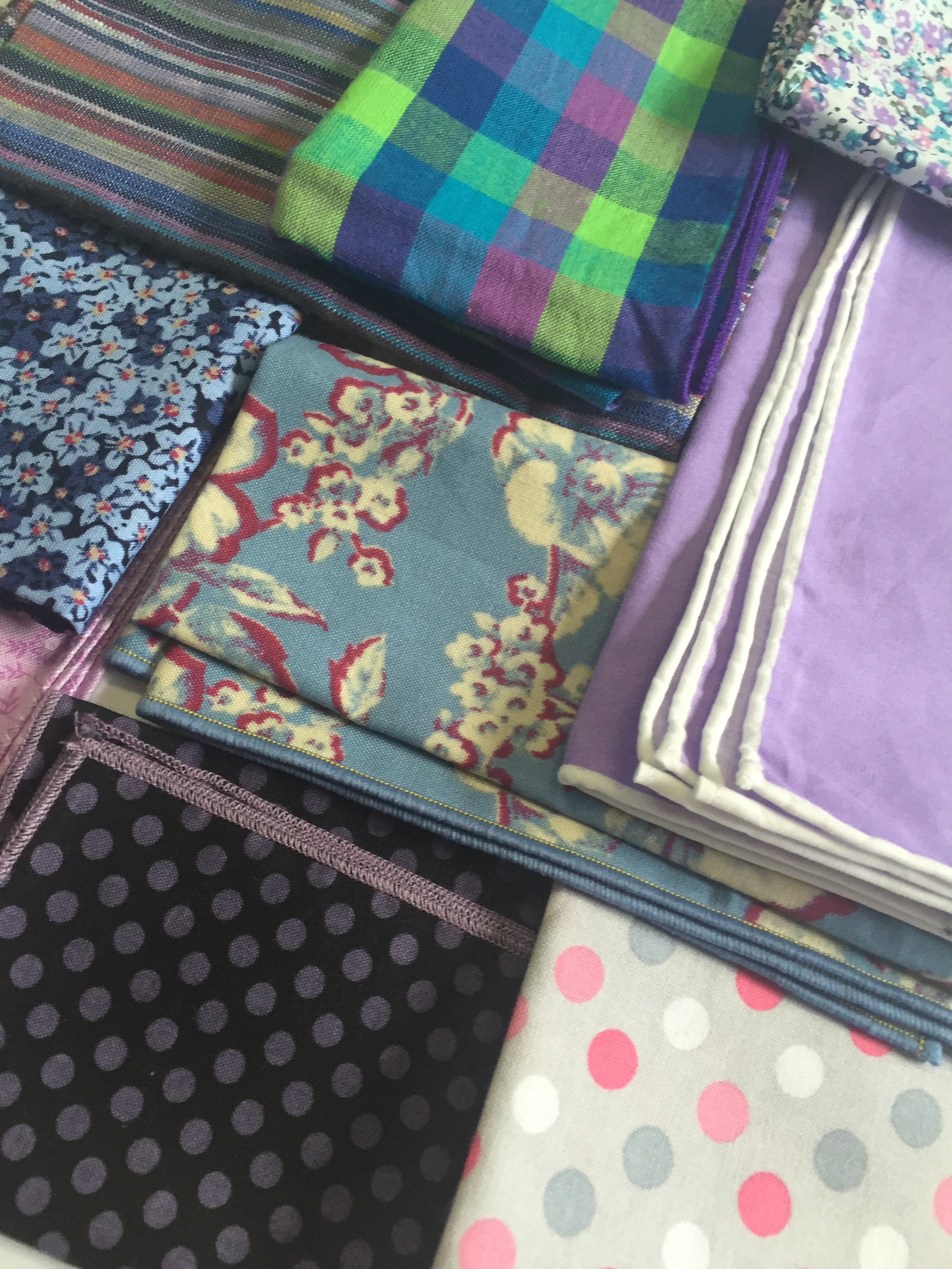 Purple pocket squares